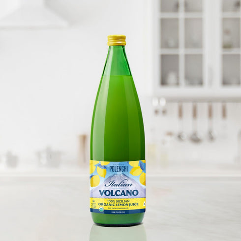 33.8 oz (1 Volcano Bursts Organic Italian Lemon Juice, Liter)