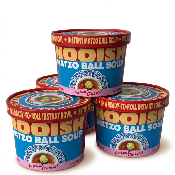NOOISH Instant Matzo Ball Soup (4 pack) | Kosher, Pareve, Vegetarian |