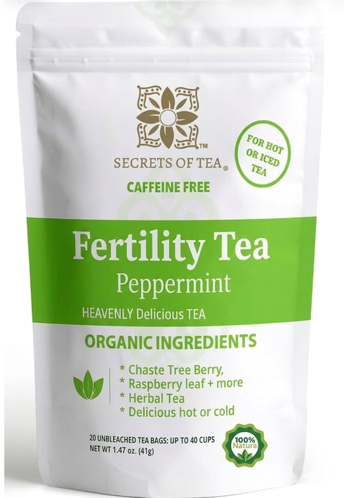 Secrets Of Tea Fertility Tea with Organic Chasteberry & Red Raspberry Leaf
