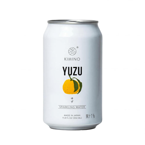 2 11.8 Oz, 12 Pack Kimino Sparkling Water Cans Yuzu Flavored - Japanese Sparkling Water Drink, Sugar Free Zero