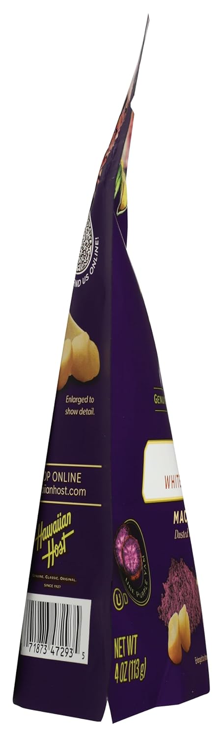 Hawaiian Host 4 OZ Ube White Chocolate Covered Macadamias