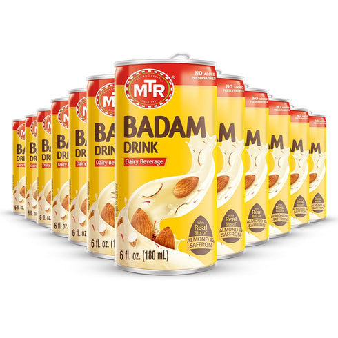 MTR Badam Drink, Ready-to-Drink - Authentic Indian Almond Milk Beverage, Real Bits