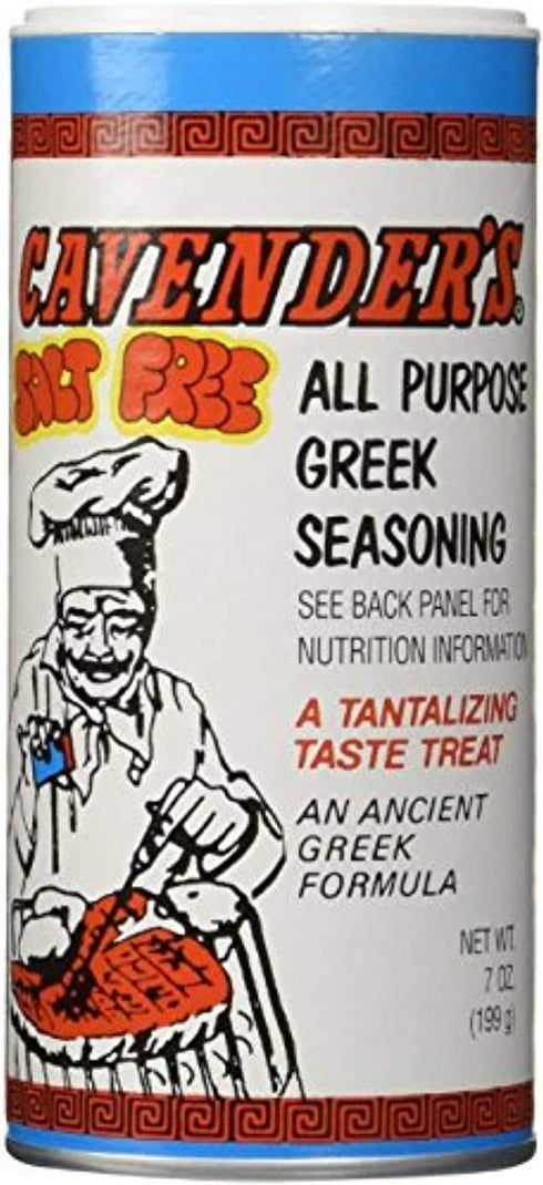 Cavender's All Purpose Greek Seasoning, 7 oz (Pack of 2) - Salt Free/No MSG