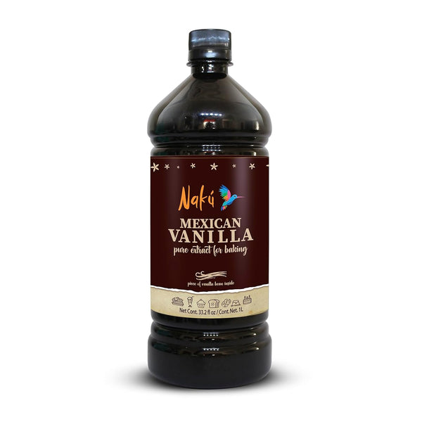 Naku Mexican Vanilla Extract - Pure and Traditional with a Piece of Vanilla