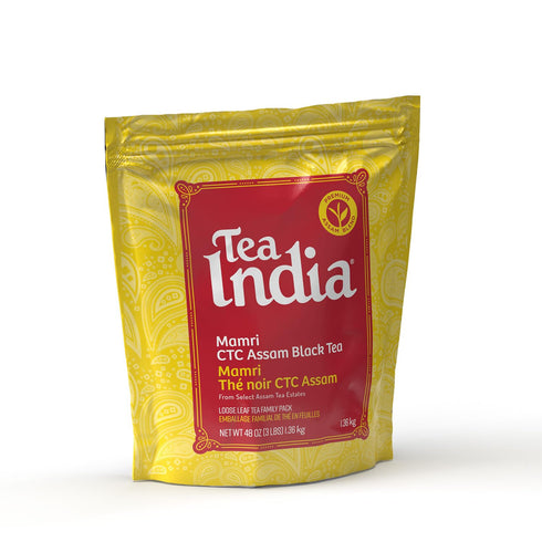 Tea India CTC Assam Loose Leaf Black Tea Strong, Full-Bodied Flavorful Blend