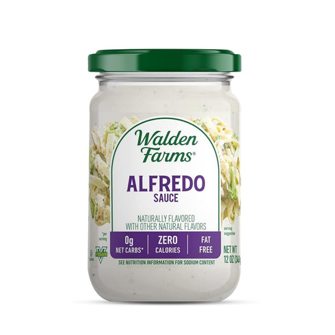 Walden Farms Light Alfredo Sauce - 12 oz Jar, Vegan, Paleo & Keto Friendly, 0g Net Carbs