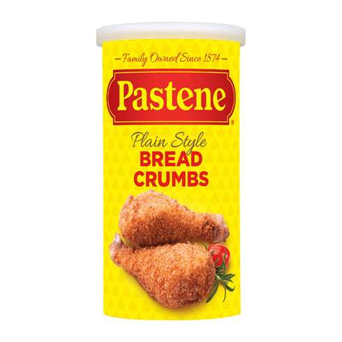 Pastene Pack (Pack 2, Breadcrumbs Variety Italian Seasoned & Plain Breadcrumbs for Breading, Baking, Meatballs