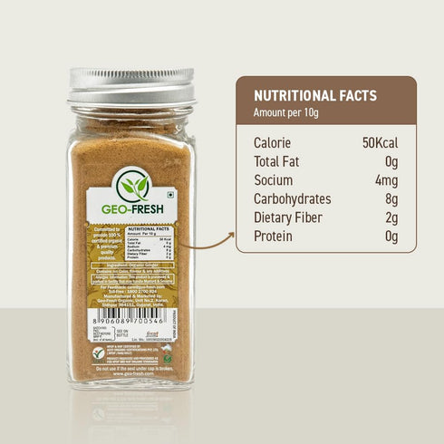 1.4 oz Geo-Fresh Organic Ginger Powder - Ground Ginger Powder Organic Raw - USDA Certified, Non-GMO, Kosher