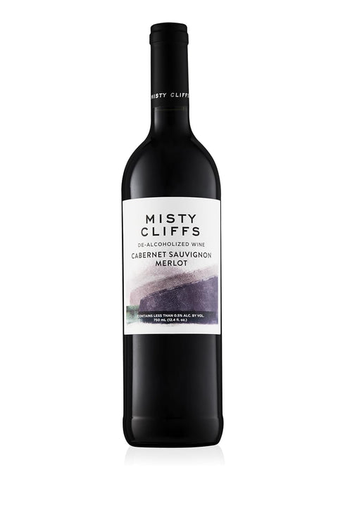 Misty Cliffs Premium Non-Alcoholic Cabernet Sauvignon Merlot Wine (1 Pack)