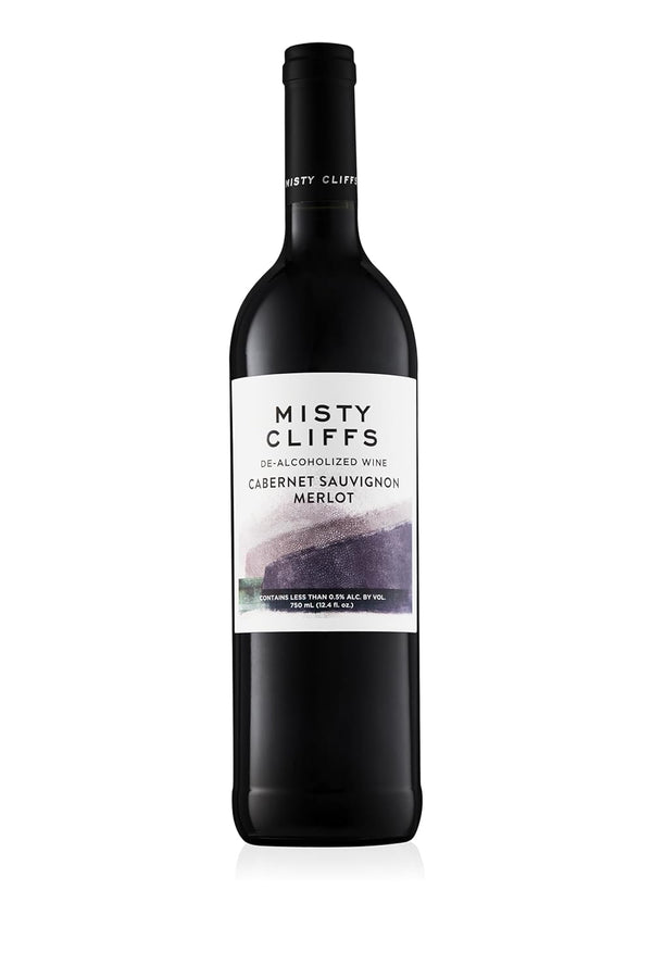 Misty Cliffs Premium Non-Alcoholic Cabernet Sauvignon Merlot Wine (1 Pack)