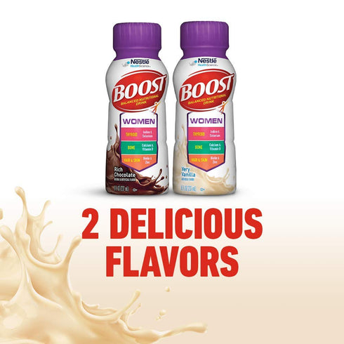 8 (Pack 6) (Packaging BOOST Women Balanced Nutritional Drink, Very Vanilla, Ounce Bottle of May Vary)