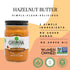 Whole30 12 (1 Pack) Georgia Grinders Hazelnut Creamy Gourmet Nut Butter Spread, Approved, Non-GMO, Gluten Free, No Palm