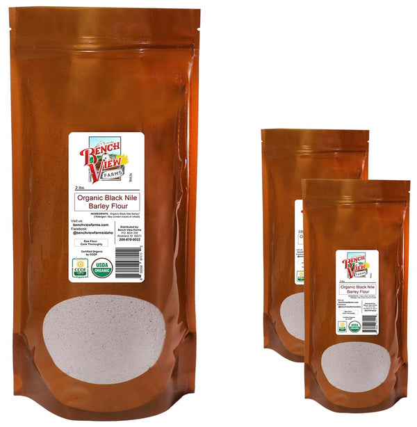 Organic Black Nile Barley Flour - 2lbs (Pack of 3)