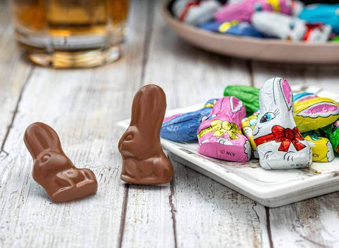 26 6 8 oz Madelaine Easter Candy Premium Milk Chocolate Bunny Wrapped In Different Color Foils - Chocolate Candy Easter