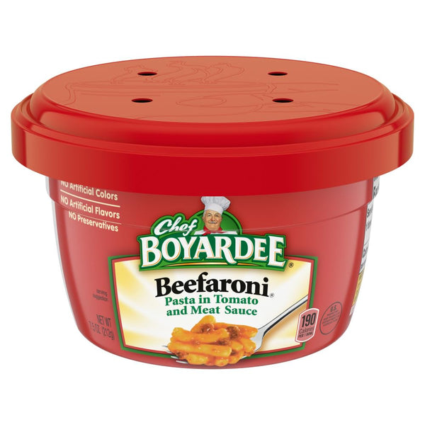 Case of Chef Boyardee Microwave Beefaroni (12 Total)