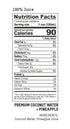 10.8 Oz (Pack 12) Once Upon a Coconut Premium Pineapple Coconut Water - Low Calorie All-Natural Drink with Electrolytes