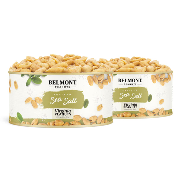 Belmont Peanuts Gourmet Sea-Salted Virginia Peanuts, 20 oz (2 Pack) Only 3
