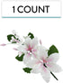 1 Count Global Sugar Art Double Rubrum Lily Sugar Cake Flowers Cake Topper Spray, White with Pink, by Chef Alan