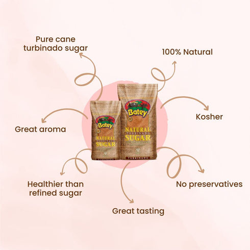 Batey 2 lb Sugar Natural Turbinado
