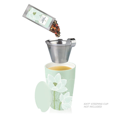 15 Tea Forte Single Steeps Loose Leaf Tea Sampler, Assorted Variety Tea Box, Single Serve Pouches, Lotus Tea