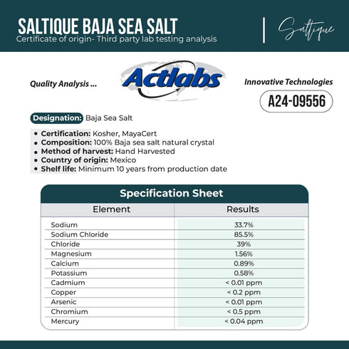1lb Packed 90 100% (1lb) Baja Sea Salt Fine Ground - Baja Organic Salt with Minerals Helping You Stay Hydrated