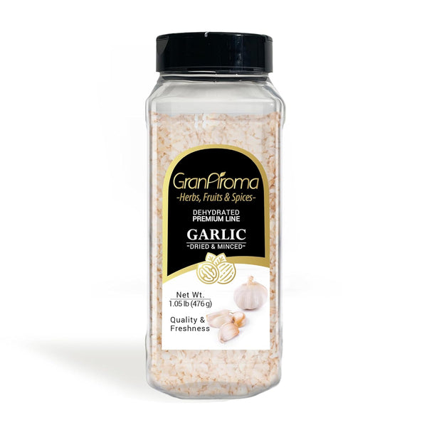 GranAroma Dried & Minced Garlic, 1.05 lb, Versatile Seasoning, Dehydrated
