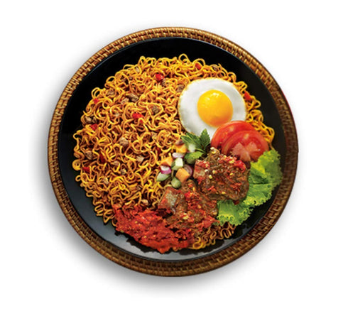 Indomie 3 (Pack 30) Mi Goreng Instant Stir Fry Noodles, Halal Certified, Original Flavor, Ounce