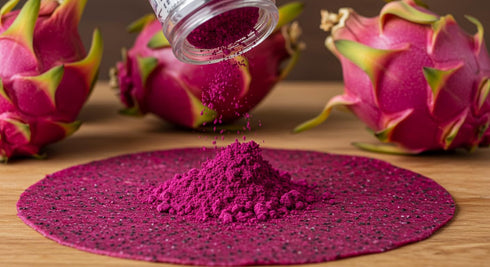 1 LB Indus Farms Red Dragon Fruit Powder (Pitaya Powder) Vibrant Pink Color for Smoothies, Drinks & Baking Fine