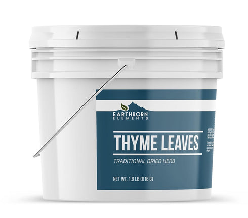 (28.8 Earthborn Elements Thyme Leaves, Traditional Dried Herb, Bulk Size Gallon Bucket Ounce)