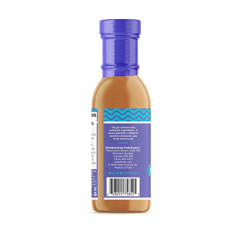 Fody Foods Vegan Sesame Ginger Sauce Marinade, Avocado Oil, Low Fodmap Certified, Sensitive Recipe, No MSG, Gut & IBS & Keto Friendly, 8.5 Ounce