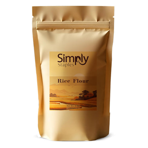 Simply Staples White Rice Flour, 2 lb, Freshly Milled, Fine-Ground Gluten-Free Flour
