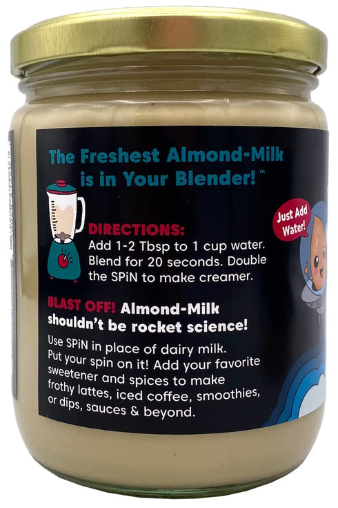 28 (16 Wilderness Poets SPiN, Organic Almond Milk Concentrate (Unsweetened) - Servings - Make Almond Milk or Non-Dairy