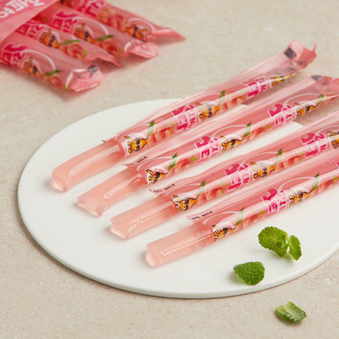 Assorted Fruit Jelly Straws - Delicious Flavors (Peach, Mango, Blueberry, Lychee)