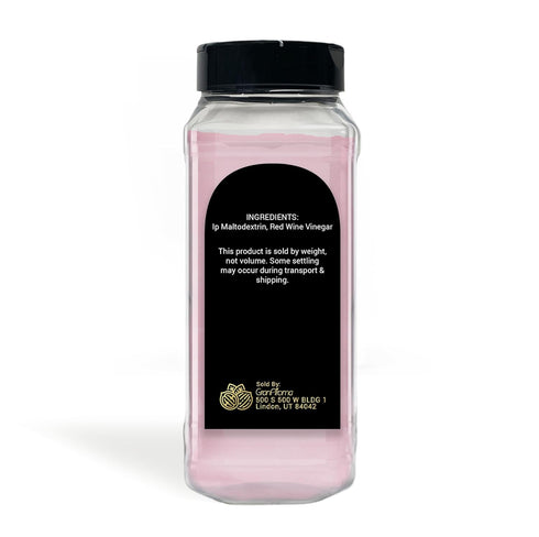 GranAroma Red Wine Vinegar Powder, 1 lb, Tart Flavor, Dry Rubs & Dressings, Seasoning Powder