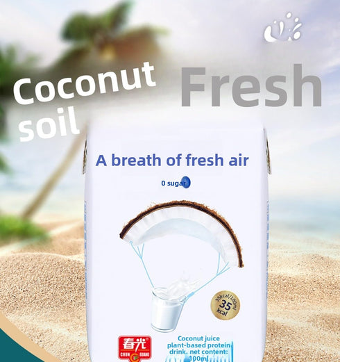 100ml 5 Pack Coconut Juice x Fresh from Hainan ChunGuang Food Natural Sweet Taste No Preservatives Healthy Drink