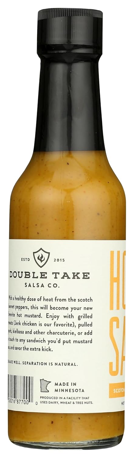 5 OZ Double Take Salsa Scotch Bonnet Hot Mustard Sauce