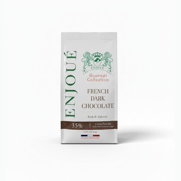 Enjoue Gourmet French 35% Cocoa Dark Chocolate Powder 16oz