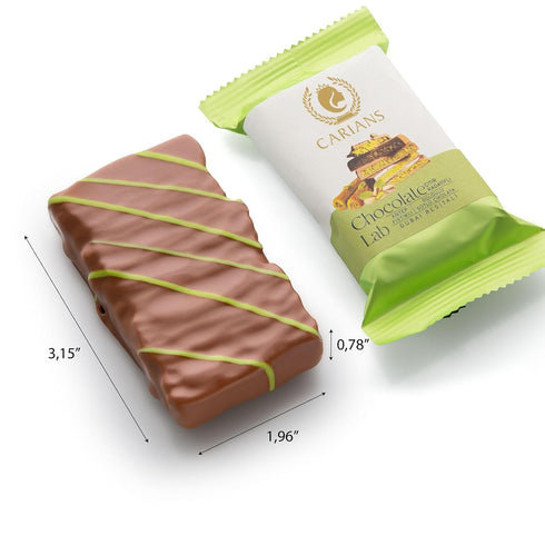 Luxury Pistachio Chocolate Bar with Crispy Kunafa - Perfect Gift for Anniversaries