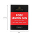 Ethan + Ashe ROSE LEMON GIN Infusion Blend Alcohol