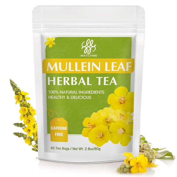 Mullein Leaf Tea - Respiratory and Lung Cleanse Herbal Tea, Caffeine Free,