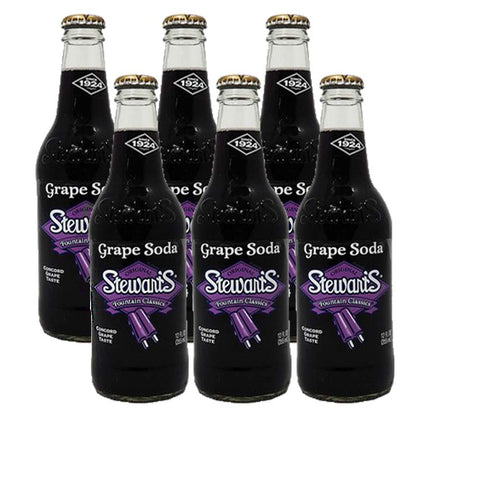 Stewart's Stewarts 12 oz Glass Bottle Soda (6 Pack Total of 72 Oz)
