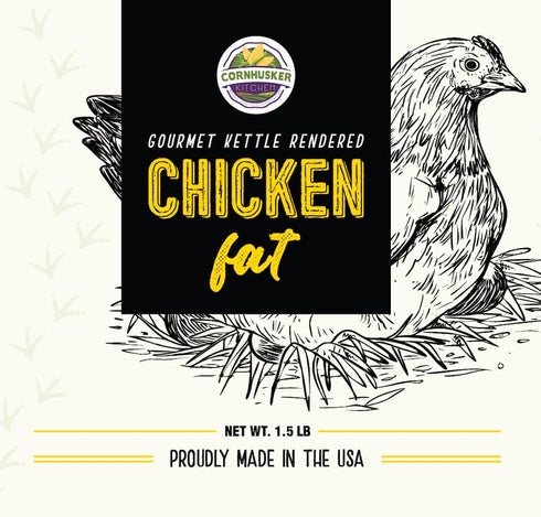 Cornhusker Kitchen 1.5lbs Premium Rendered Tub (Chicken Fat)