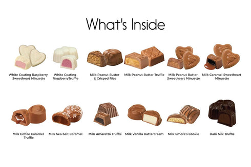 S&K Truffle Co. 12-Piece Luxury Milk Chocolate Truffles Gift Box, Assorted Belgian-Style Chocolates, Mothers Day Gift