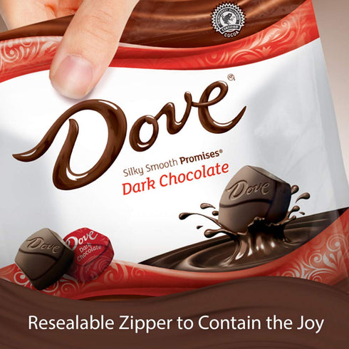 8.46 oz DOVE PROMISES Dark Chocolate Candy Bag