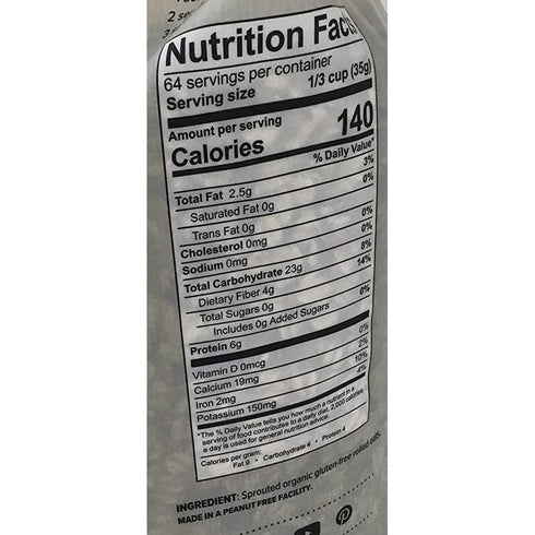 KD Chocolates 5 Gluten Free Sprouted Rolled Oats Pounds