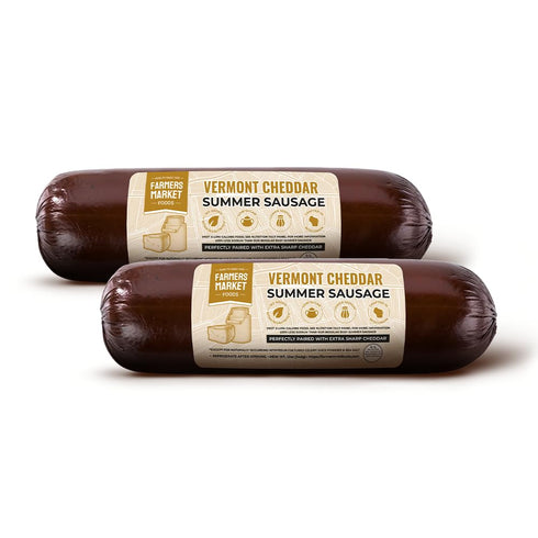 Farmers Market, Gluten Free, Keto, Paleo, Low Sodium, Low Sugar, Summer Sausage