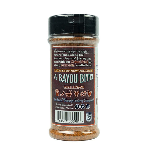 Blues Hog Cajun Bayou Seasoning, 6.5 oz - Flavorful Cajun Spice Blend for Cooking