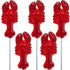 Melville Candy Classic Cherry-Flavored Red Lobster Lollipops Handcrafted Hard Candy Party Favors