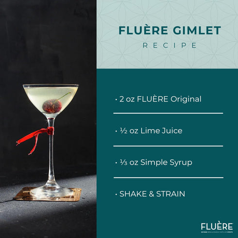 FLURE Floral Botanical Blend | Gin Alternative | Premium Non-Alcoholic Distilled Spirit | Alcohol-Free Spirit