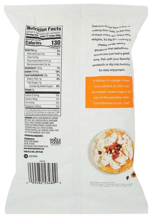 365 by Whole Foods Market 5 White Cheddar Mini Rice Crisp, Ounce